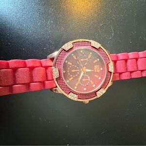Elegant Red Women's Watch